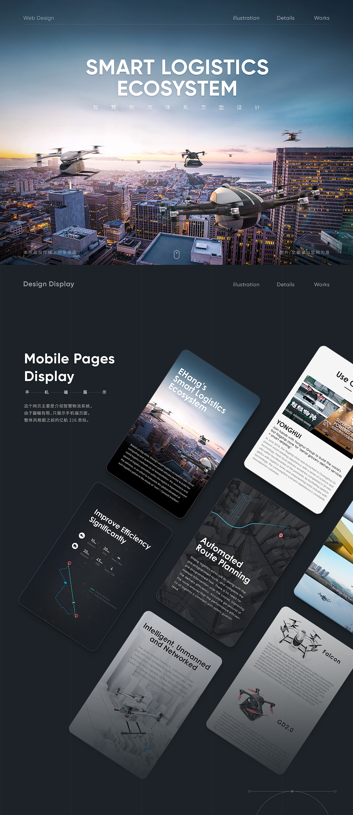 低空自动驾驶载人飞行器 | 官网视觉