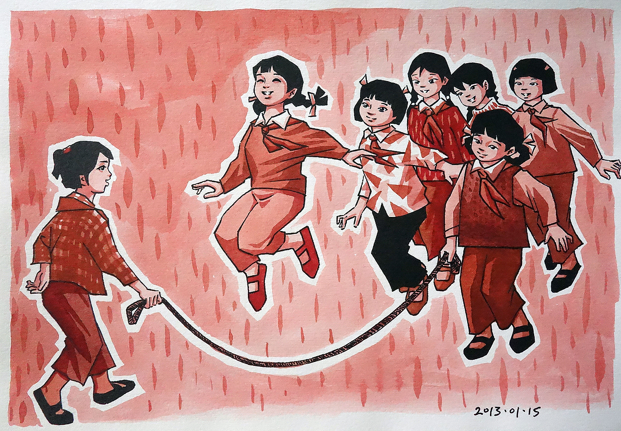 【田间小仙】—70年代插图（Ⅰ）（图ZNTYwNjMxNjQ=） - 儿童插画 - 站酷设计师田间小仙原创素材 - 站酷ZCOOL