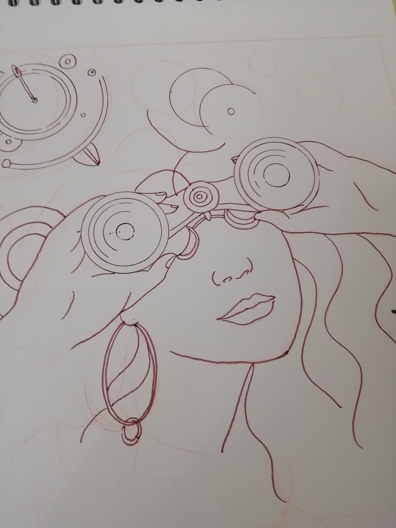 望远镜|纯艺术|绘画|白露袁子 - 原创作品 - 站酷 (zcool)