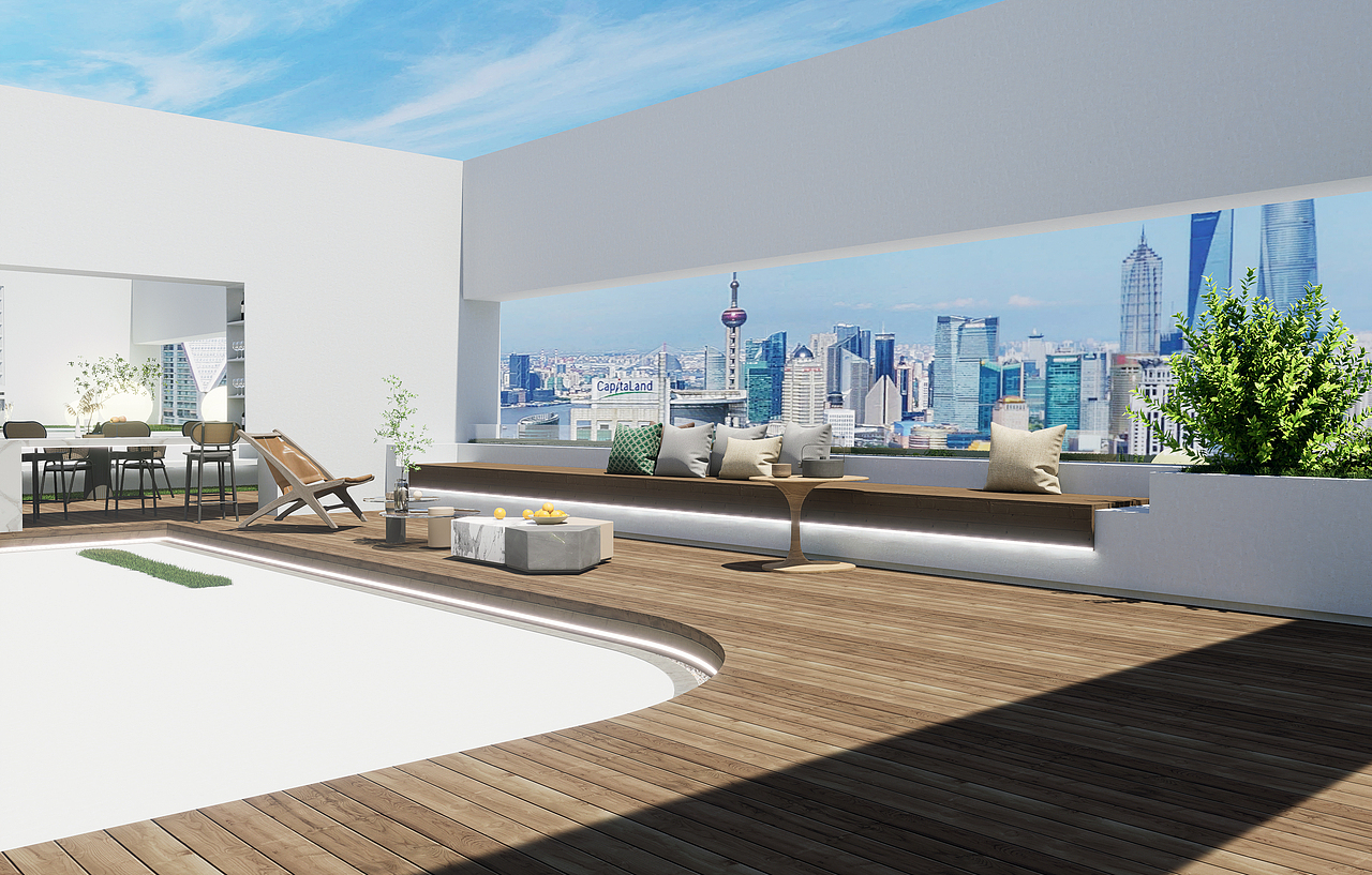 屋顶花园（图ZMzM5NjAwMzEy） - 景观设计 - 站酷设计师JACOB雪饼原创素材 - 站酷ZCOOL