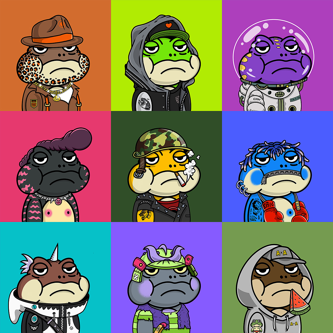 NFT 嗜睡蛙Sleepy frog（图ZMzAzMTA2ODg0） - 商业插画 - 站酷设计师陈晓恒EricStudio原创素材 - 站酷ZCOOL