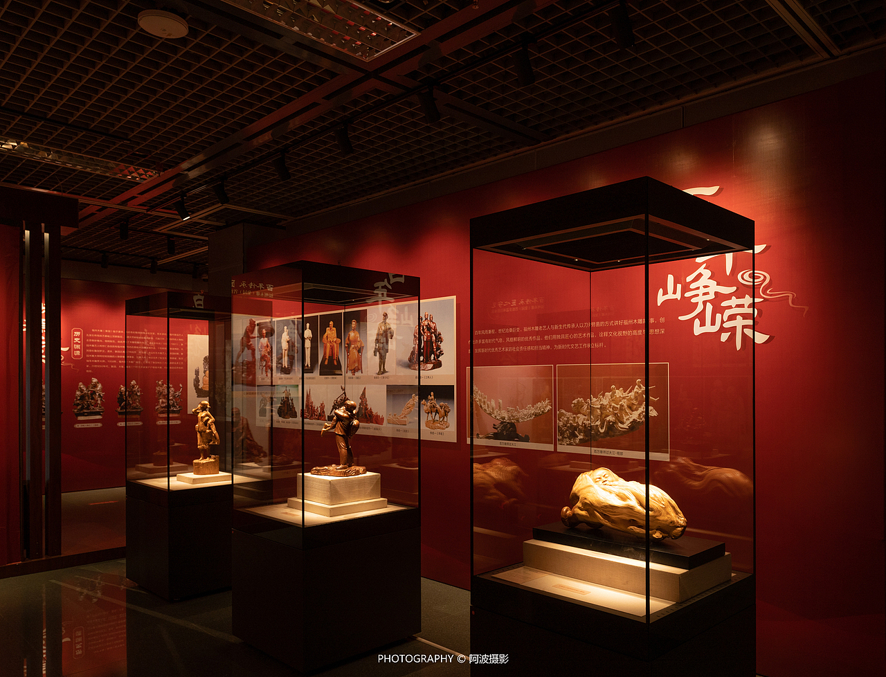 福州博物馆——非物质文化遗产 木雕艺术 陈展作品（图ZMzAxMDUyMDY4） - 环境/建筑摄影 - 站酷设计师阿波摄影原创素材 - 站酷ZCOOL