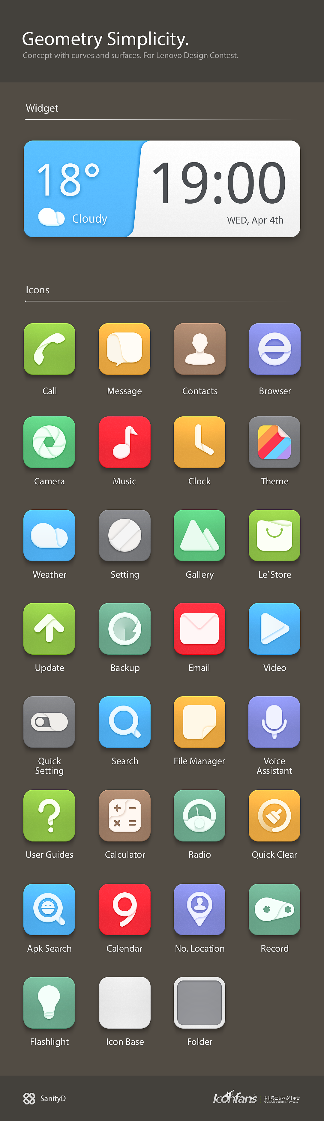 Geometry Simplicity（图ZMTAyMzM4MjQ=） - 主题/皮肤 - 站酷设计师SanityD原创素材 - 站酷ZCOOL