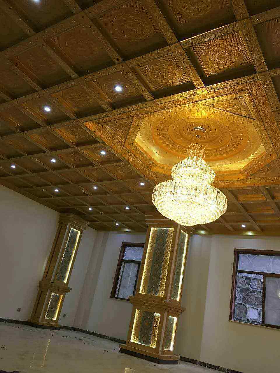 古建吊顶图设计寺庙彩绘图案吊顶天花板宗教新中式