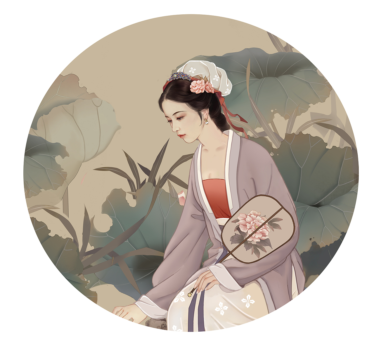 莲香（图ZMjIzMzQyOTY4） - 艺术插画 - 站酷设计师不二意先生原创素材 - 站酷ZCOOL