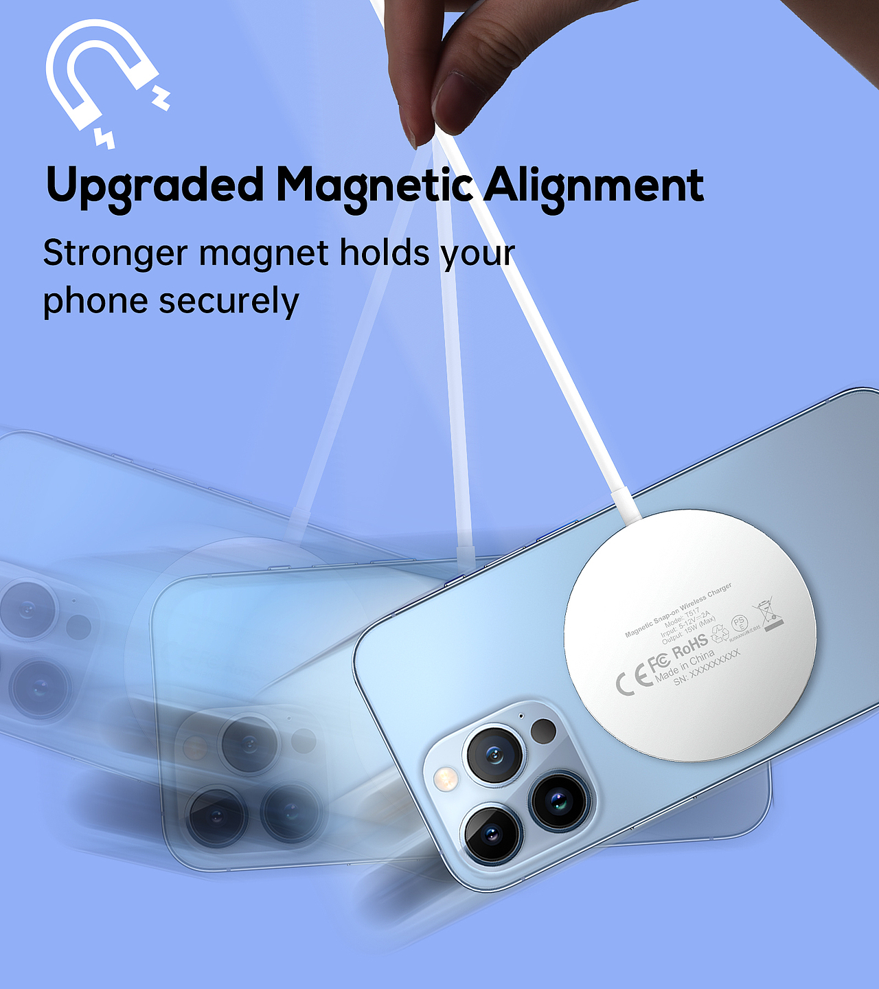 金属支架+磁吸无线充套装-套图