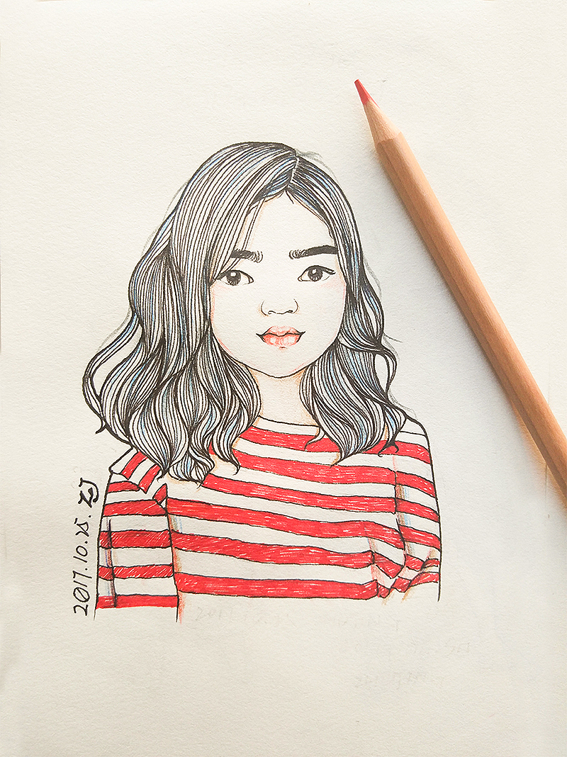 涂鸦小绘本——beautiful girl