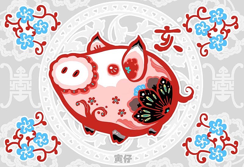 十二生肖（图ZMjQyMDk1Mg==） - 商业插画 - 站酷设计师寅仔yinzai原创素材 - 站酷ZCOOL