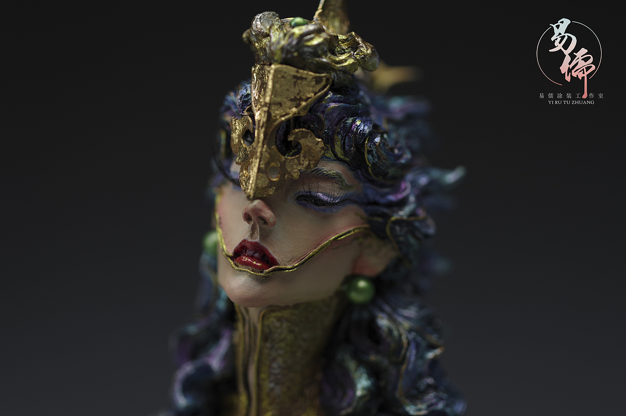 《女妖胸像》涂装展示（图ZMjg3MTE2NDIw） - 手办/模玩 - 站酷设计师易儒涂装原创素材 - 站酷ZCOOL