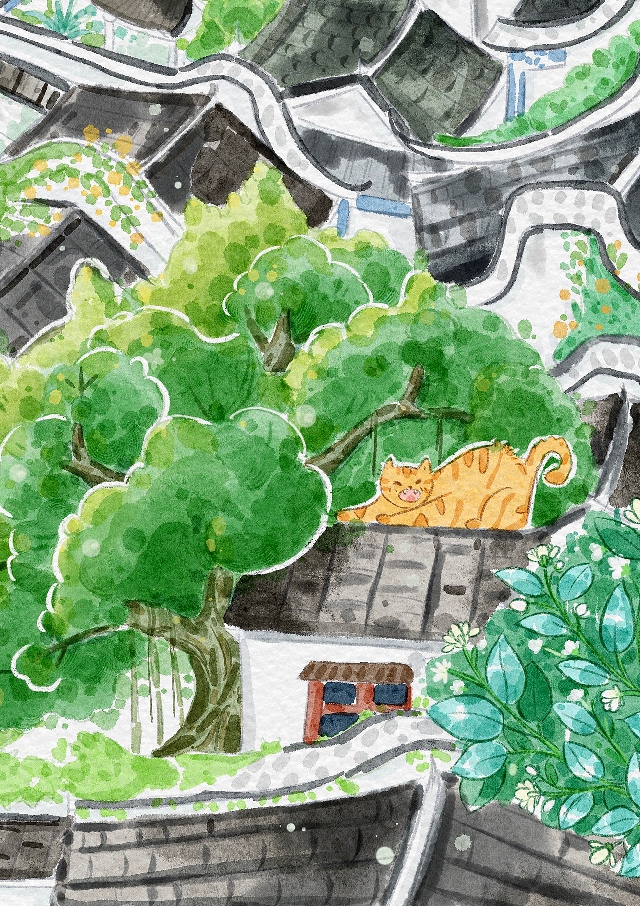 治愈插画|福州.三坊七巷