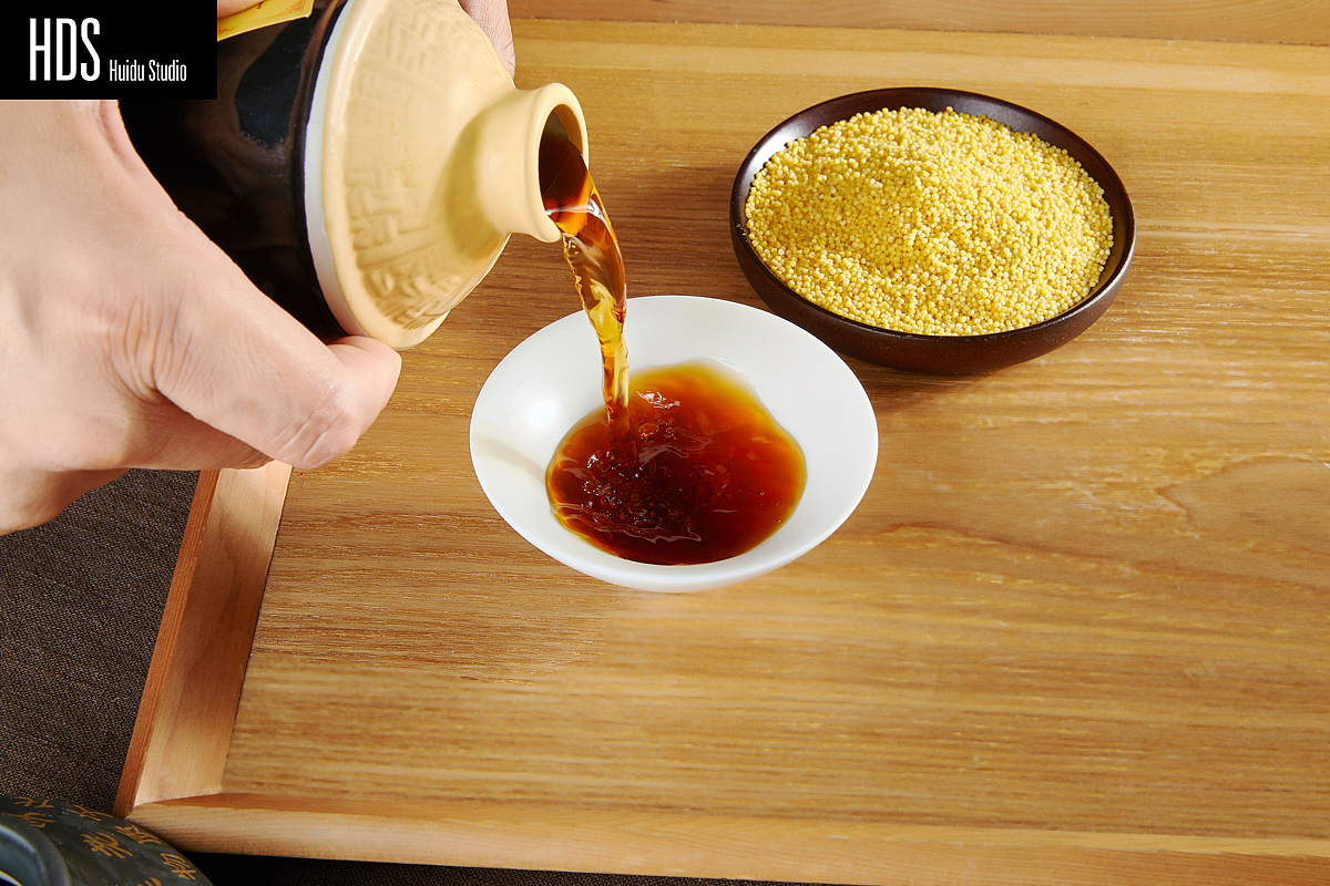 王村醋产品静物场景图拍摄