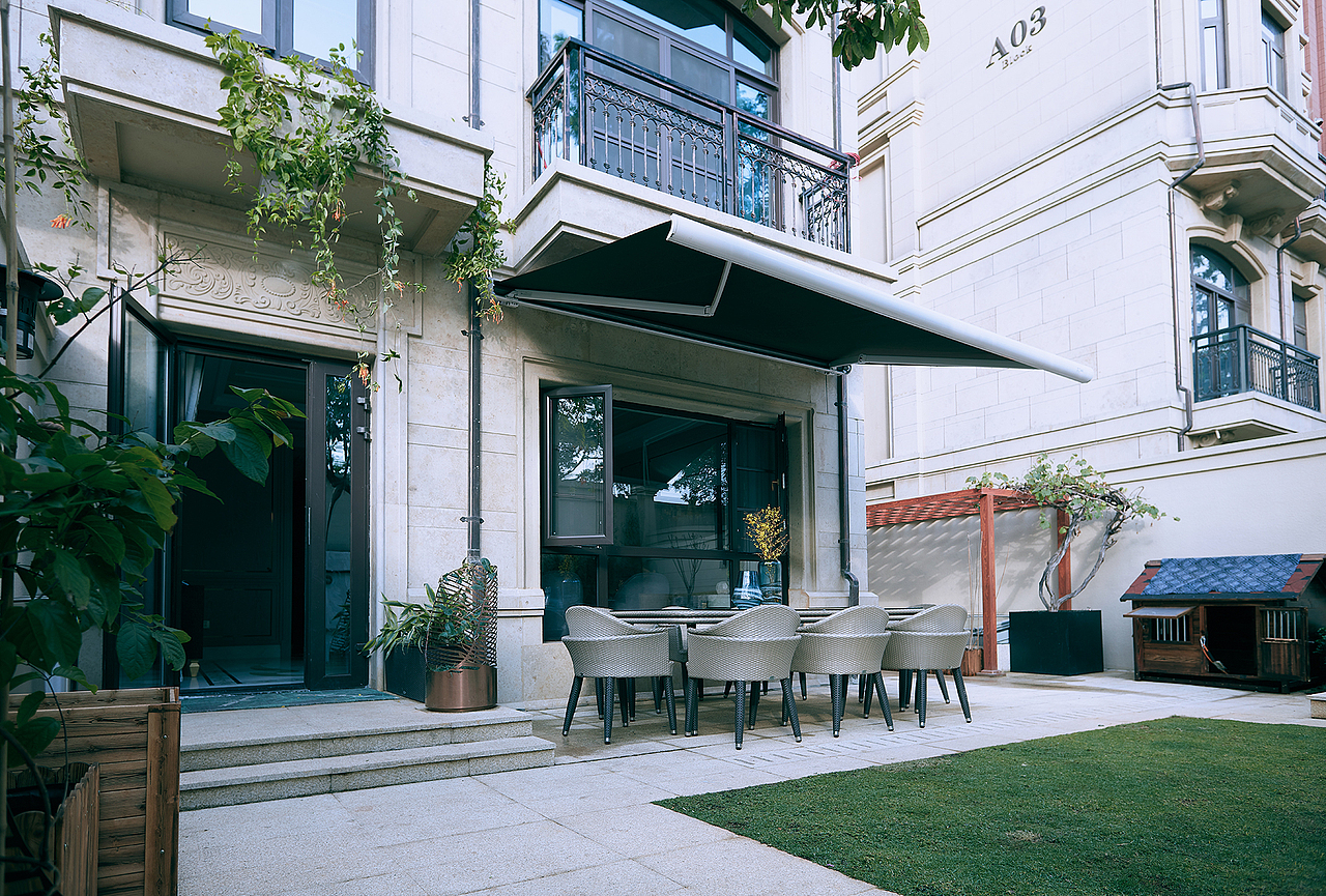 中海九号公馆别墅景观摄影 房地产园林拍摄 庭院拍照