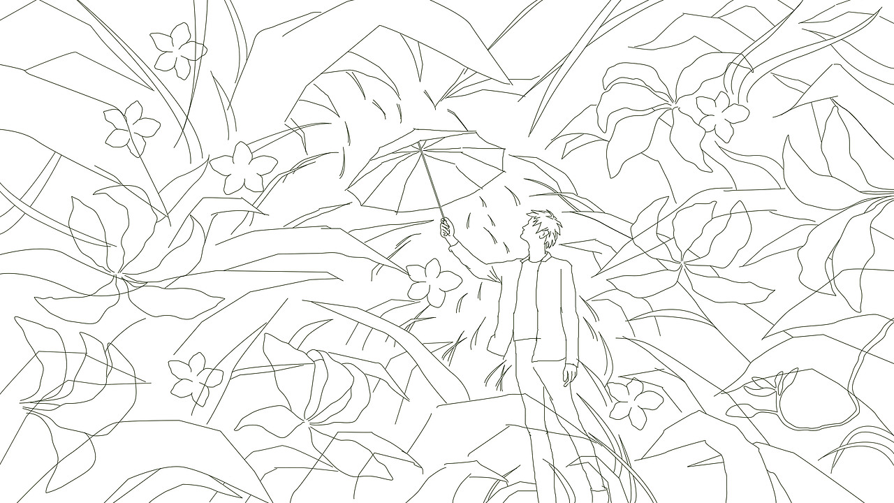 花海中举伞的男孩（图ZMjQwODYzMjc2） - 创作习作 - 站酷设计师睡莲居住的街道原创素材 - 站酷ZCOOL