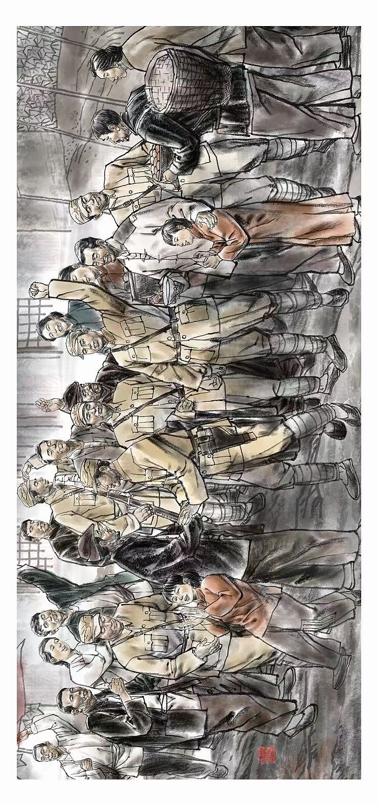 红色主题展馆~层板画~景箱~展馆画~连环画、国画