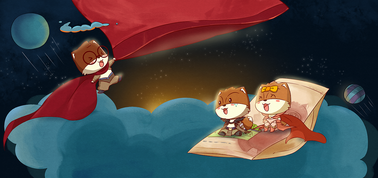 三只松鼠pc壁纸1