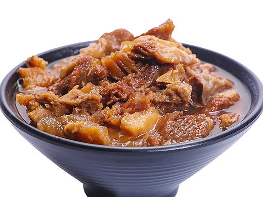 南宁千利港式牛杂小吃图片白底图拍摄 牛腩牛红牛杂照