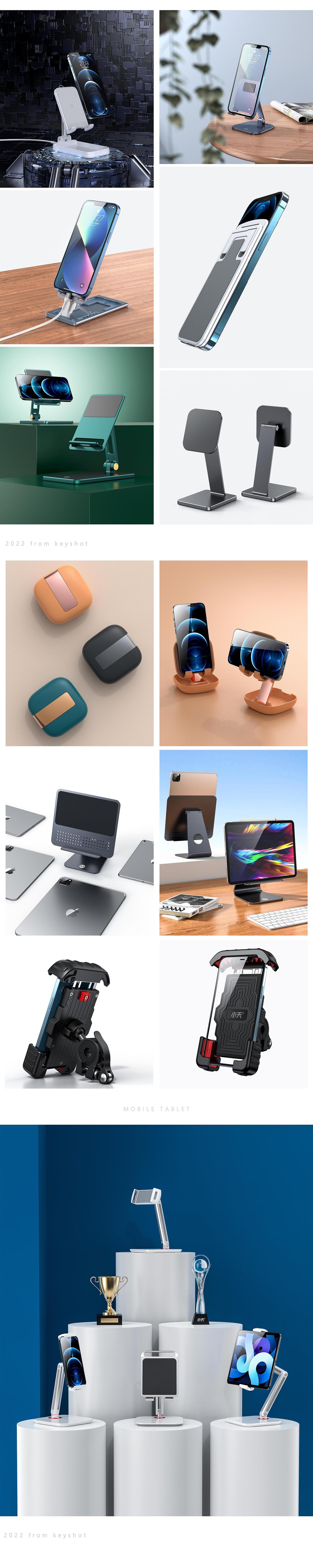 《产品渲染》21.4-22.3年度总结-特斯拉&支架&补光灯（图ZMjk1ODY2OTgw） - 产品 - 站酷设计师明决原创素材 - 站酷ZCOOL