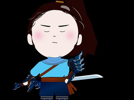 趙甜甜卡通形象 英雄聯(lián)盟COS篇 亞索（個人主頁-ZMzEzMDM0MDQ=） - 單幅漫畫 - 站酷設(shè)計師創(chuàng)意攝原創(chuàng)素材 - 站酷ZCOOL