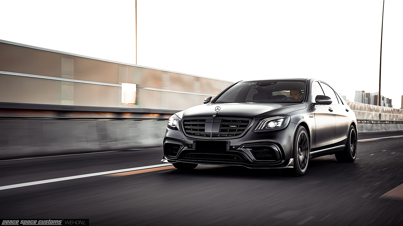 汽车摄影奔驰sw222巴博斯套件