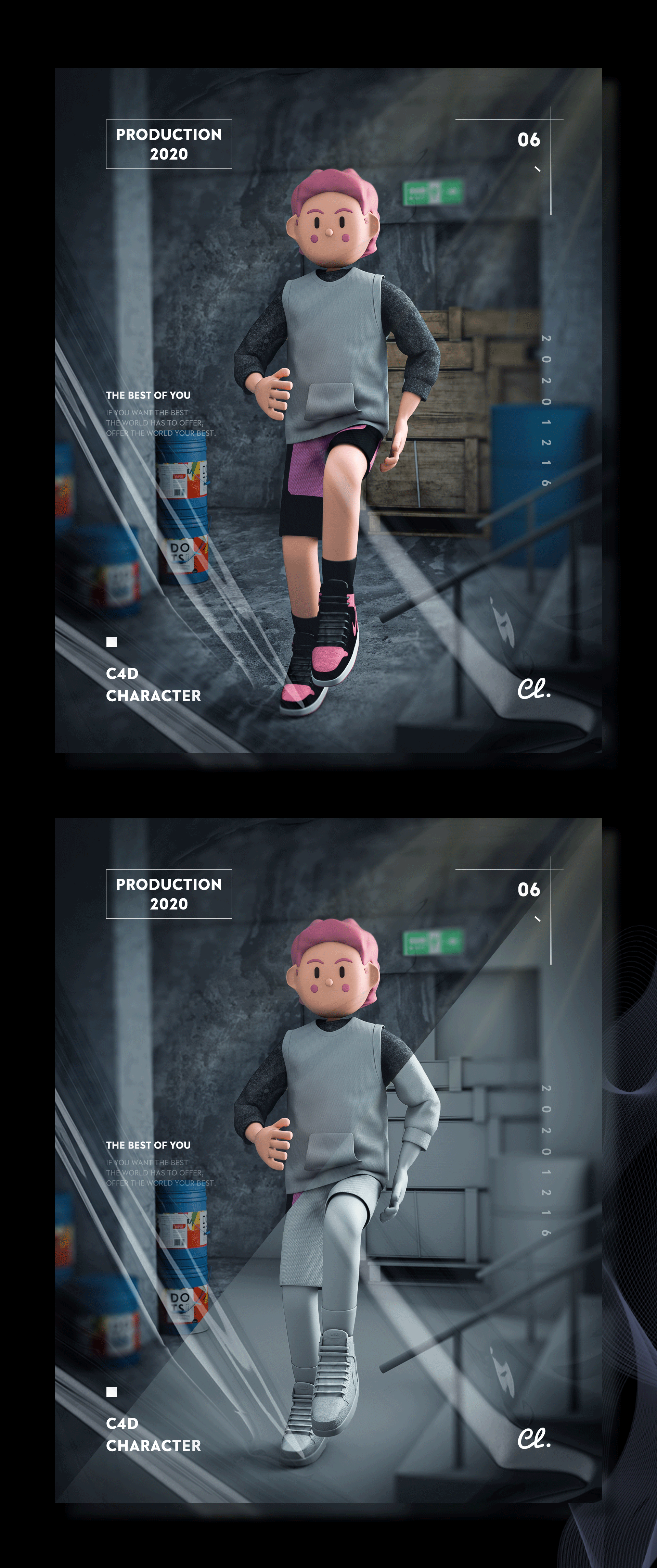 C4D人物角色练习（图ZMjM2NDUxNjAw） - 人物/生物 - 站酷设计师Beck_z原创素材 - 站酷ZCOOL