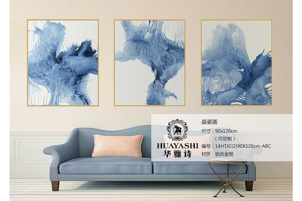 抽象手绘油画（图ZMjYzNDc2NTQ4） - 酒店餐饮设计 - 站酷设计师华雅诗装饰画黄悦原创素材 - 站酷ZCOOL