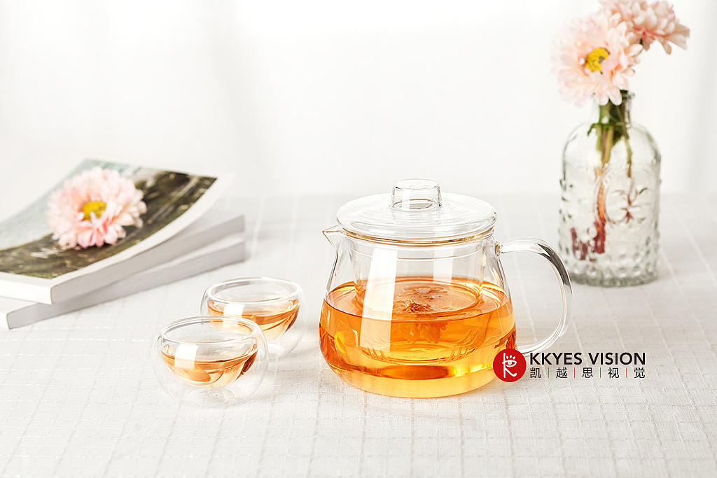 玻璃水壶 茶壶 玻璃杯 静物拍摄 产品摄影