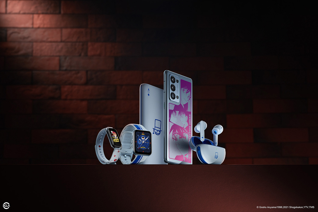 OPPO RENO6 柯南定制版（图ZMjY1NTYxNTU2） - 产品摄影 - 站酷设计师曹雪峰VISION原创素材 - 站酷ZCOOL