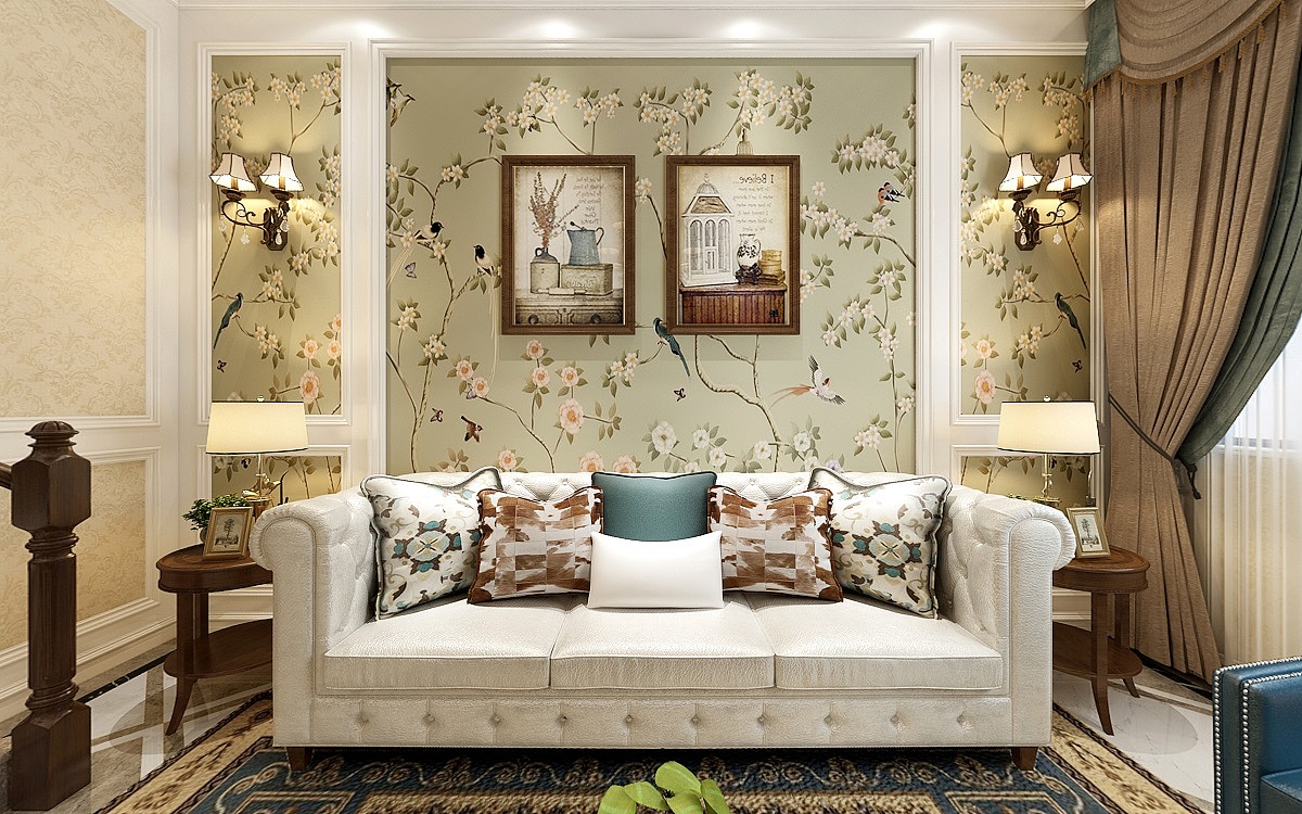 同景雍华府简约美式风格装修设计