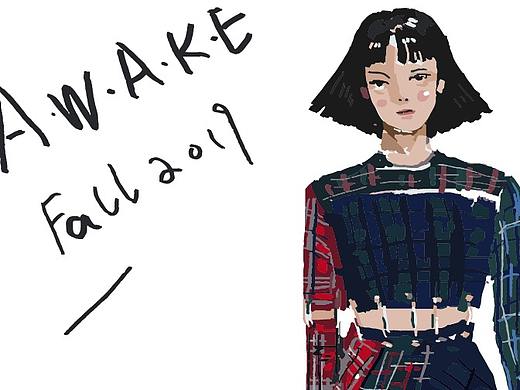 我的版绘时装画