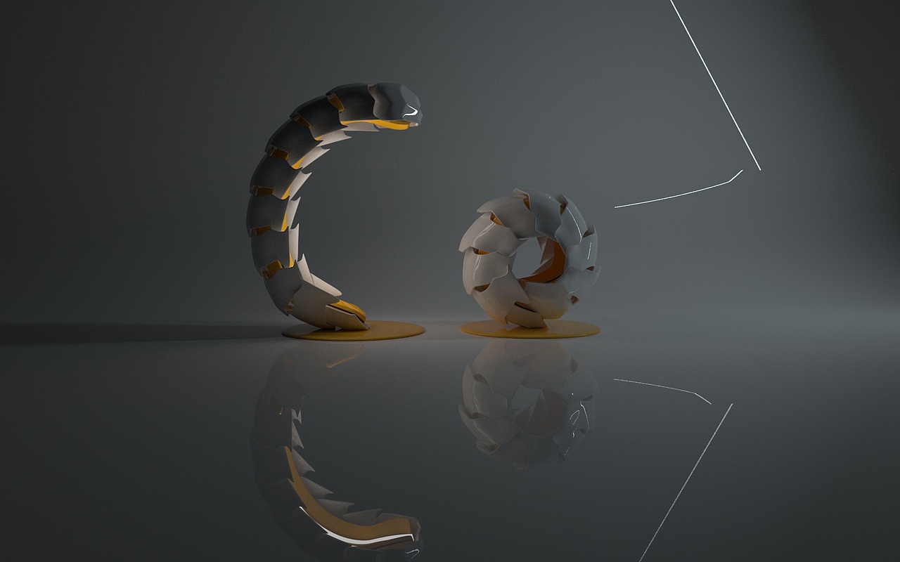 鼠妇台灯仿生设计