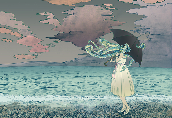 Walking within yourself (彩色插画作品集)(图ZNTA5MjIxNjA=) - 商业插画 - 站酷设计师丝雨插画原创素材 - 站酷ZCOOL