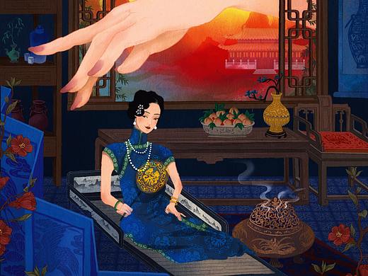 人衣蓝缕地衣红
