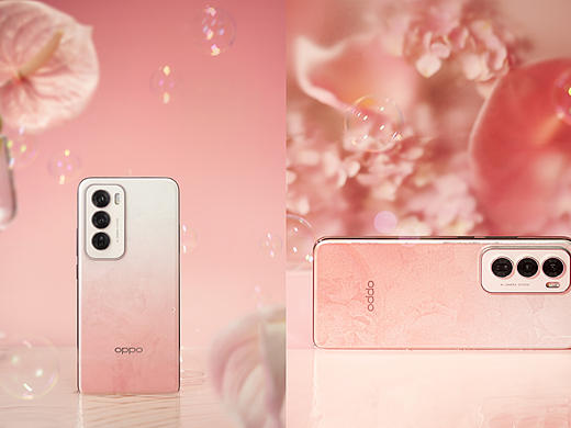 OPPO Reno12「柔和桃」图赏