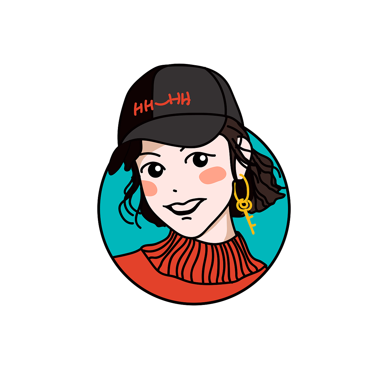 扁平,卡通,可爱,q版矢量头像个性定制