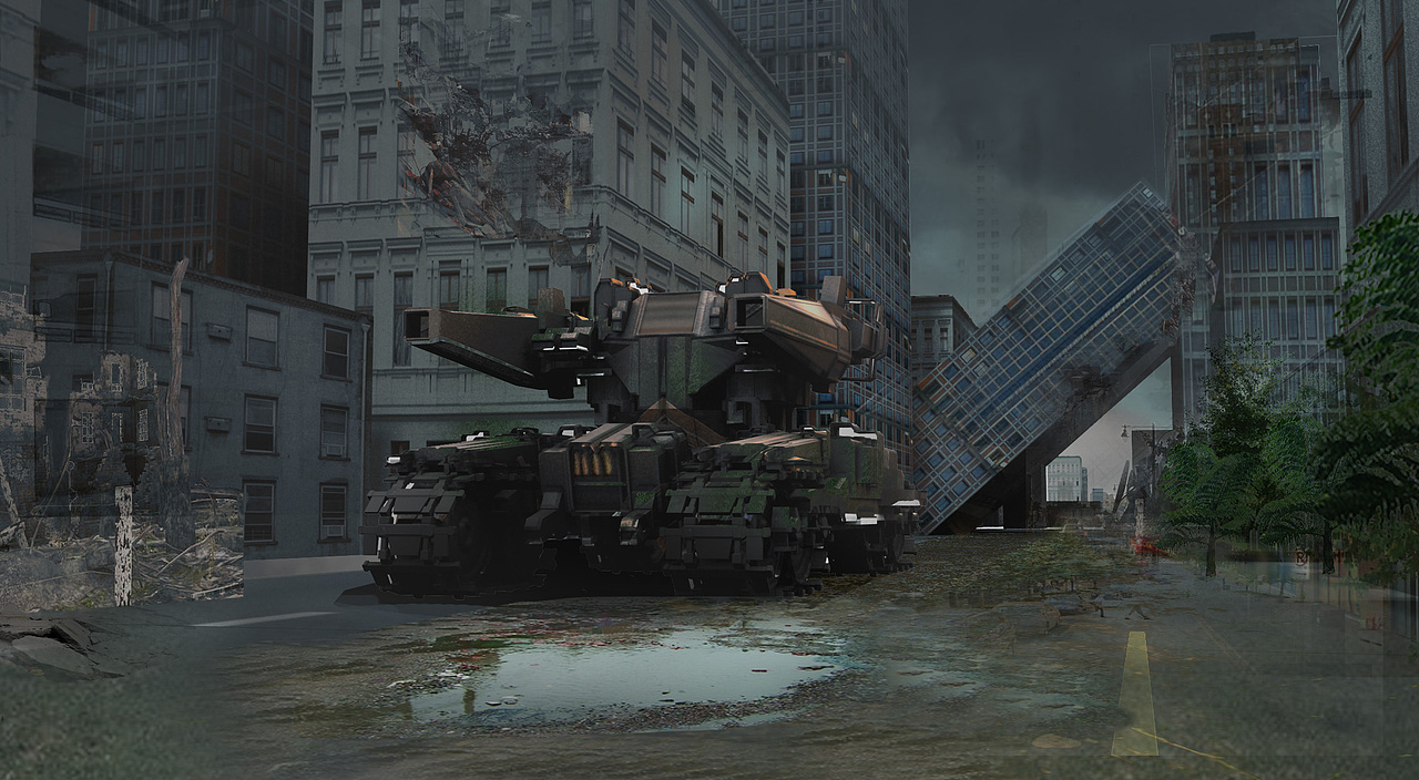 次时代项目《金属风暴》原创概念海报 (有过程~)