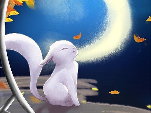 深秋月落狐漫天