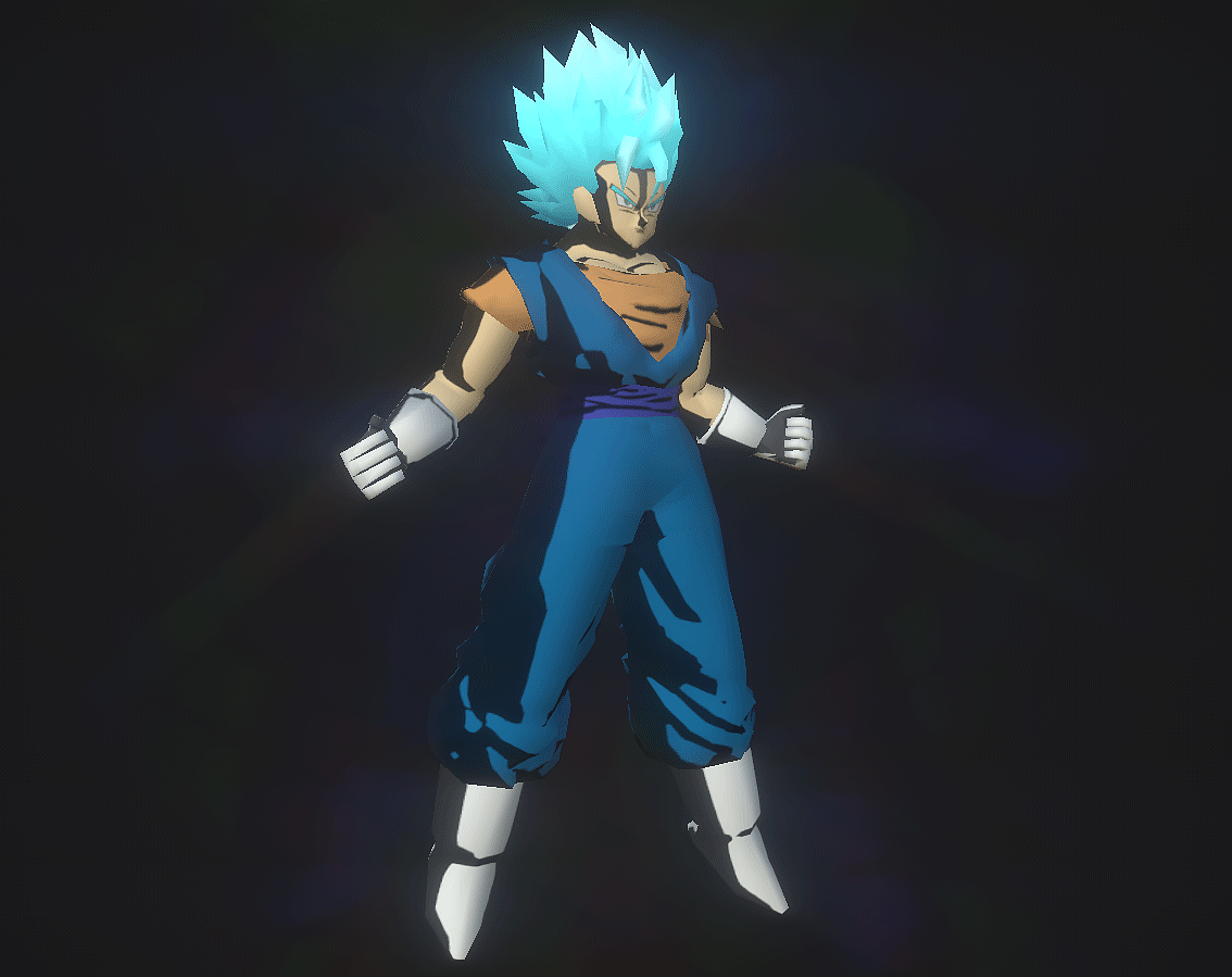 3D手绘模型(超级赛亚人-贝吉特)