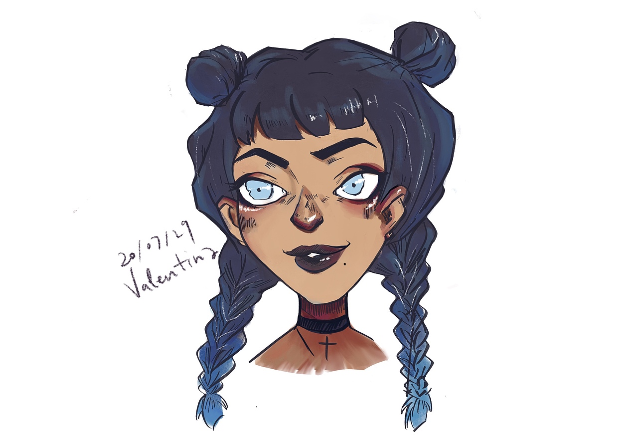 欧美风手绘练习