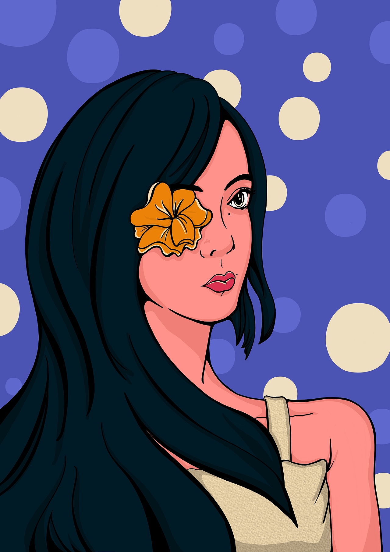 波普艺术复古插画