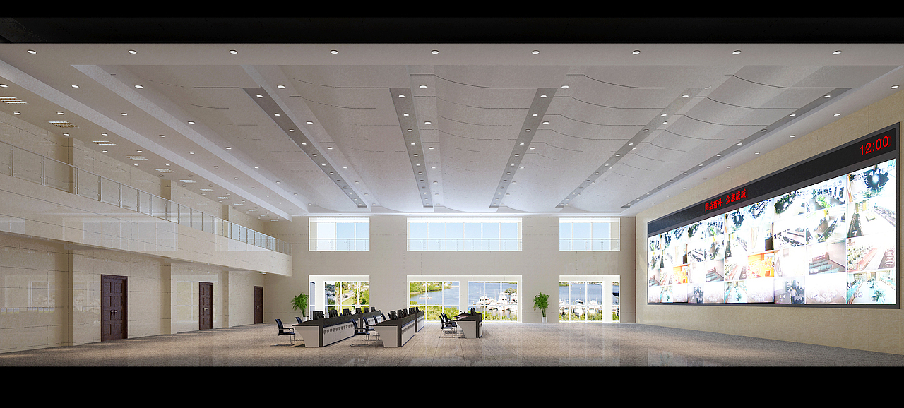 济宁某单位调度室（图ZMTAzNzIyOTI=） - 家装设计 - 站酷设计师wangzhongsai原创素材 - 站酷ZCOOL