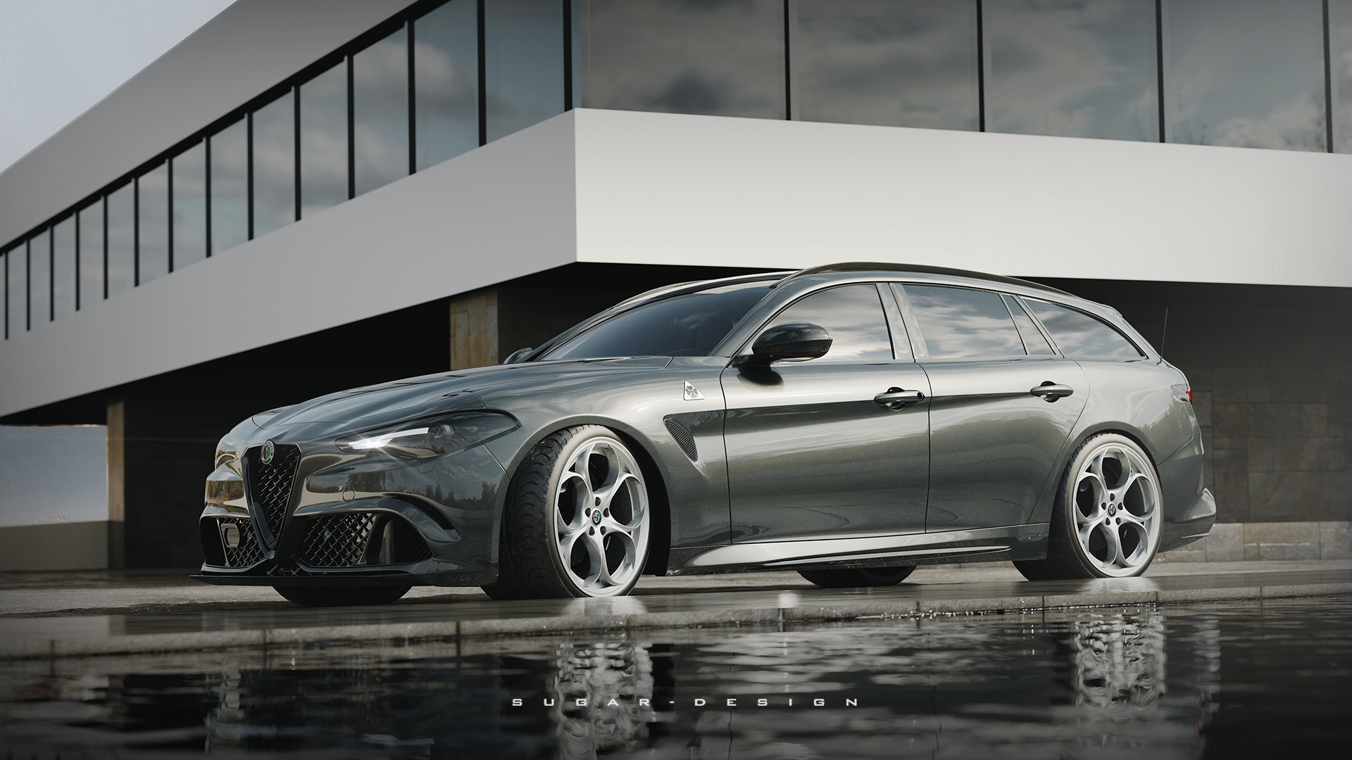 阿尔法·罗密欧giulia 四叶草旅行车新车预览!