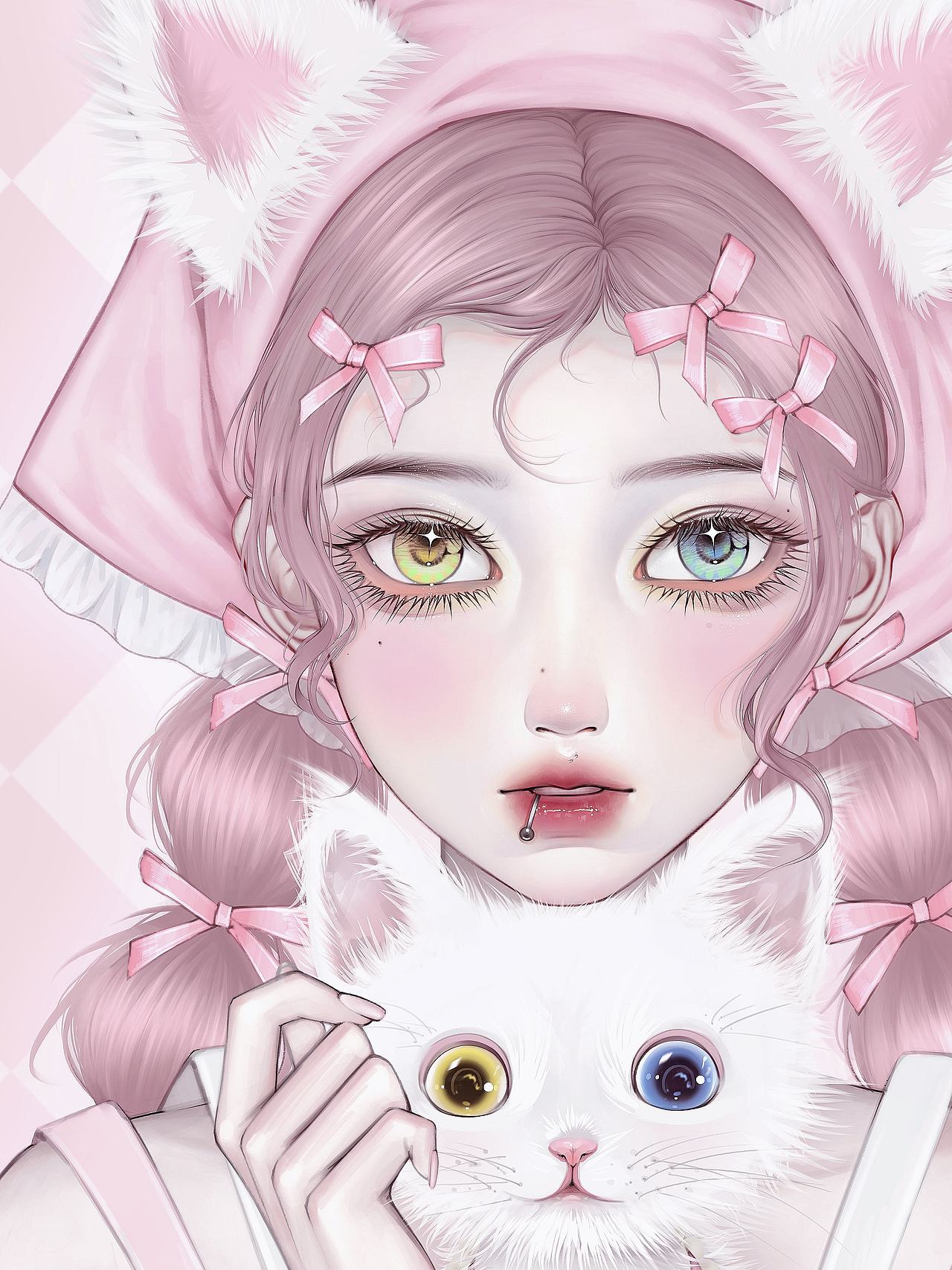 和猫猫合照（图ZMzU5OTQ3Mjk2） - 创作习作 - 站酷设计师虾虾_zi原创素材 - 站酷ZCOOL