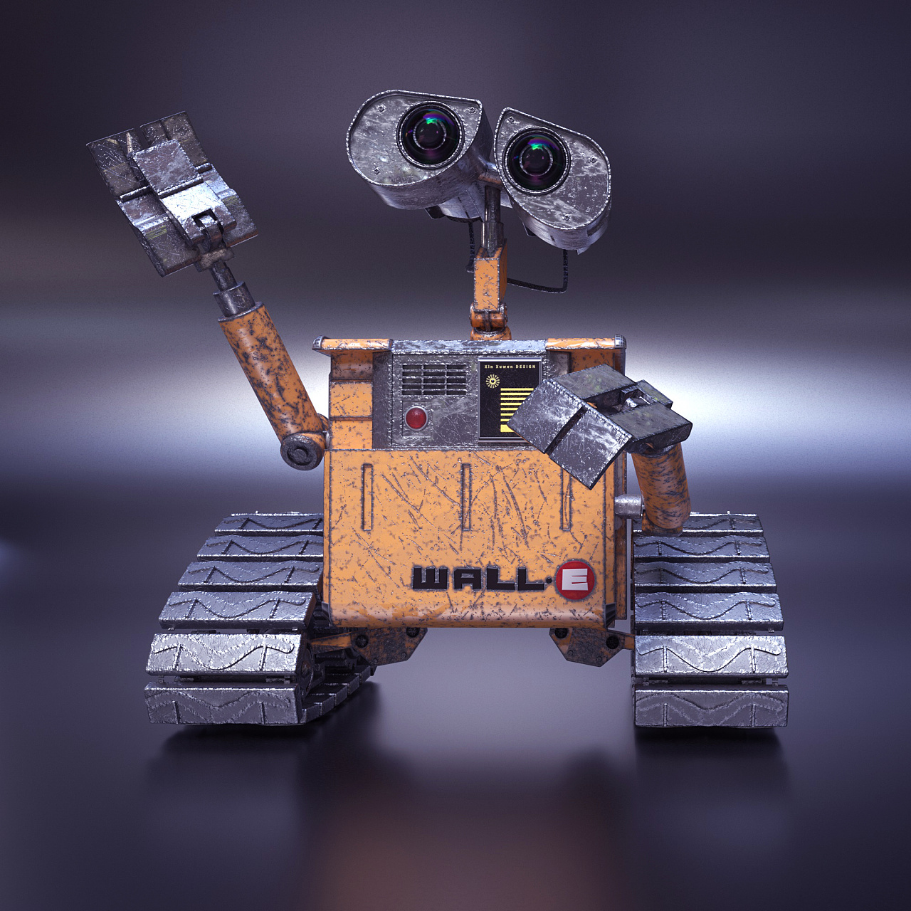 瓦力机器人建模渲染