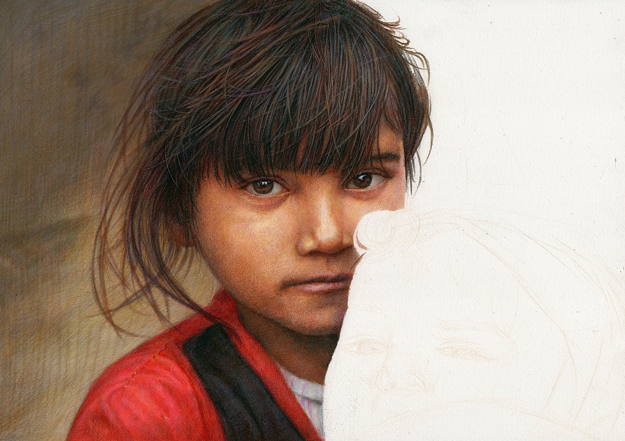 叙利亚小难民：我们呼吁和平（图ZMTE1MTEyMjEy） - 绘画 - 站酷设计师方寸Lei原创素材 - 站酷ZCOOL