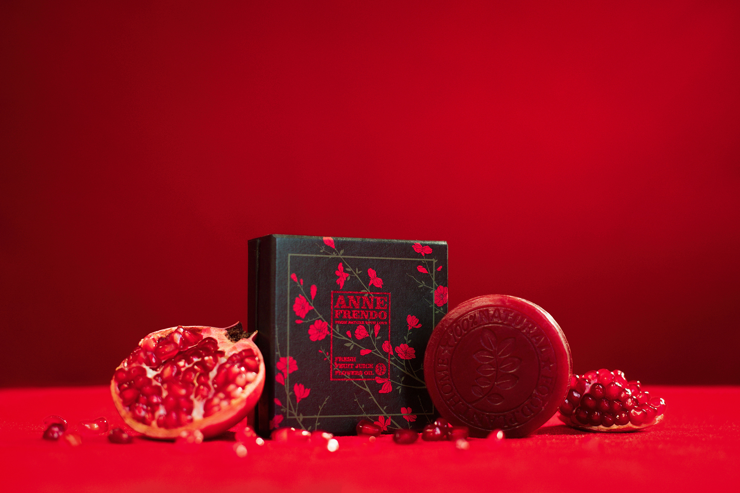 红色盛宴 i 红石榴洁面皂产品拍摄