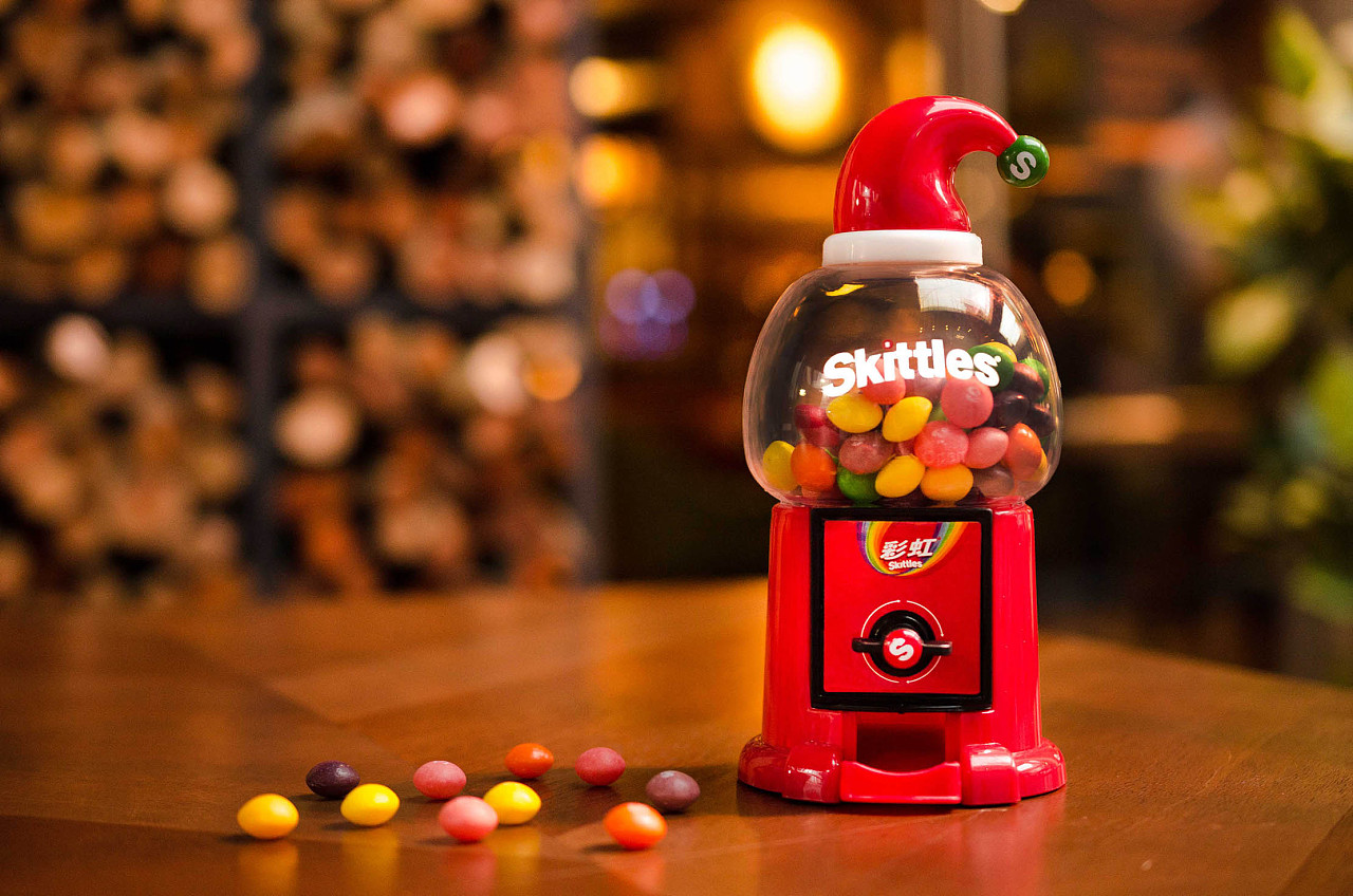 玛氏彩虹糖圣诞小豆机