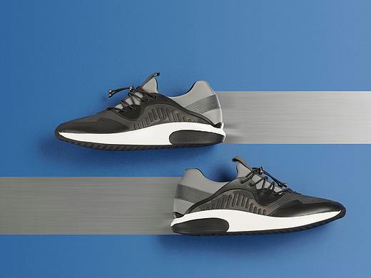 都彭男鞋广告图