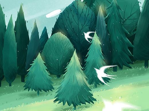 春（色彩搭配/插画练习）