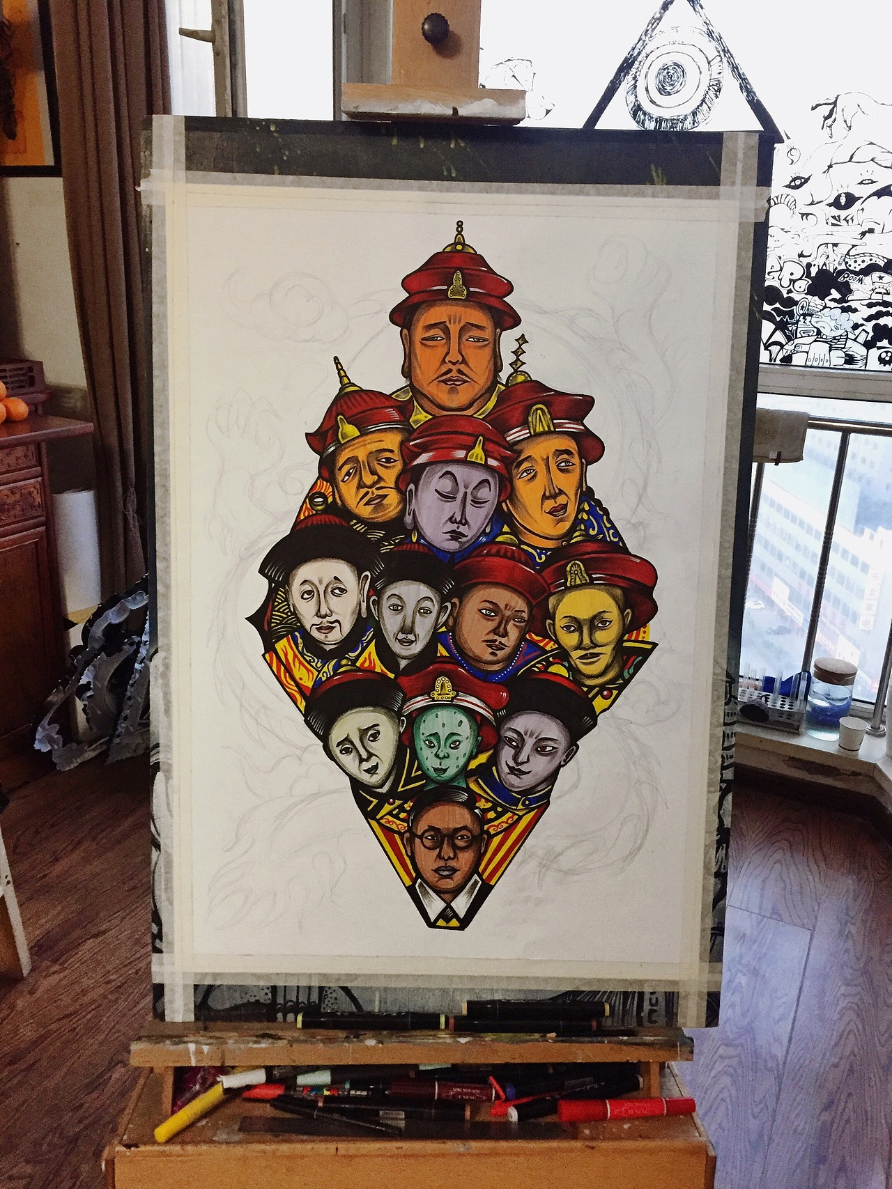 满清十二帝（图ZNzgyOTg5NTI=） - 新锐潮流插画 - 站酷设计师saycr原创素材 - 站酷ZCOOL