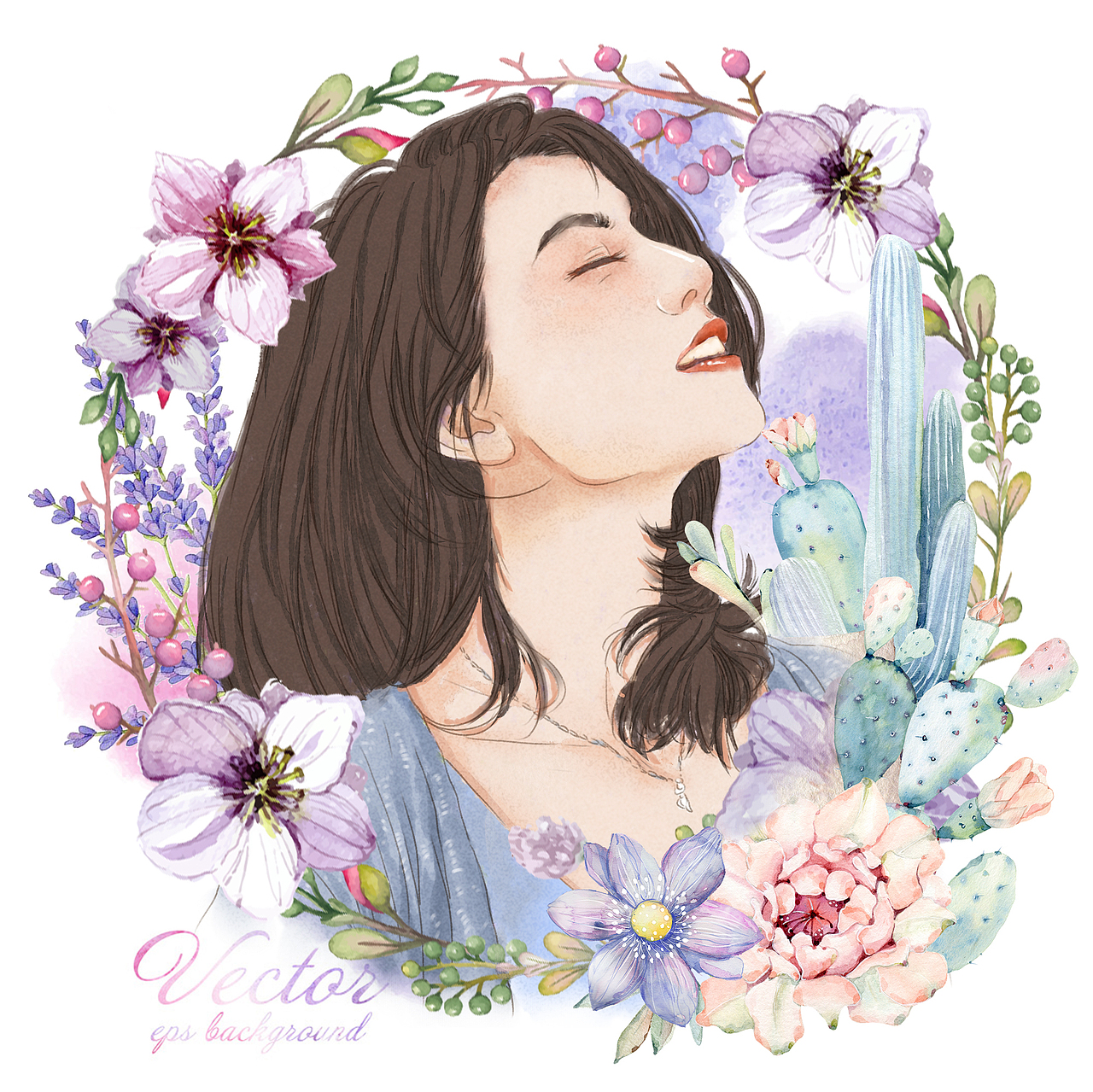 延禧攻略仨巨头 真人仿水彩SAI插画
